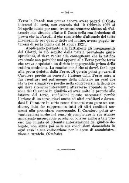 Il diritto fallimentare e delle società commerciali rivista di dottrina e giurisprudenza