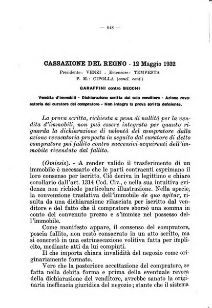 Il diritto fallimentare e delle società commerciali rivista di dottrina e giurisprudenza