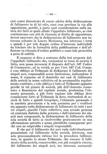 Il diritto fallimentare e delle società commerciali rivista di dottrina e giurisprudenza