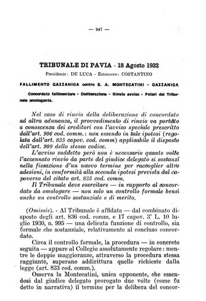 Il diritto fallimentare e delle società commerciali rivista di dottrina e giurisprudenza