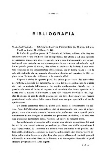 Il diritto fallimentare e delle società commerciali rivista di dottrina e giurisprudenza