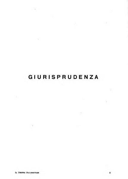 Il diritto fallimentare e delle società commerciali rivista di dottrina e giurisprudenza