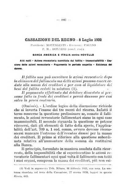 Il diritto fallimentare e delle società commerciali rivista di dottrina e giurisprudenza