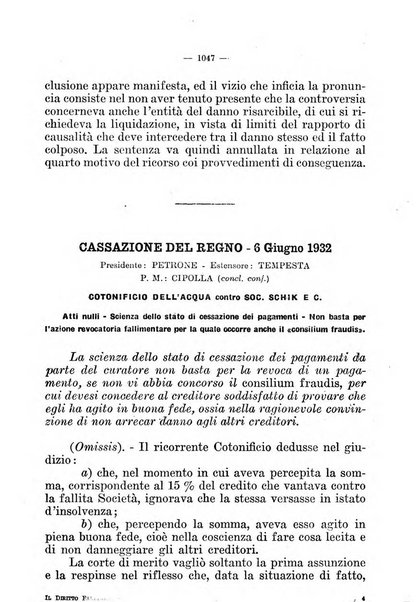 Il diritto fallimentare e delle società commerciali rivista di dottrina e giurisprudenza