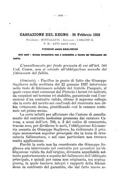 Il diritto fallimentare e delle società commerciali rivista di dottrina e giurisprudenza