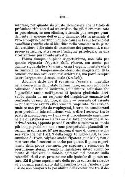 Il diritto fallimentare e delle società commerciali rivista di dottrina e giurisprudenza