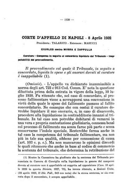 Il diritto fallimentare e delle società commerciali rivista di dottrina e giurisprudenza