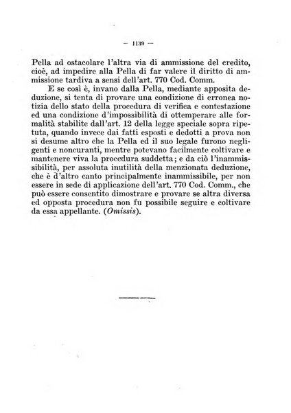 Il diritto fallimentare e delle società commerciali rivista di dottrina e giurisprudenza