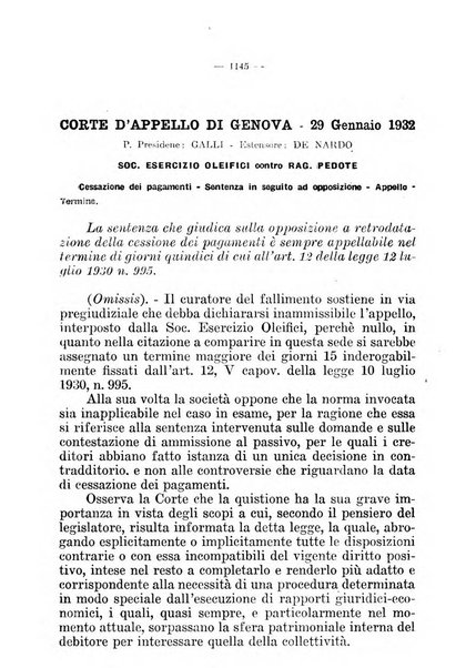 Il diritto fallimentare e delle società commerciali rivista di dottrina e giurisprudenza