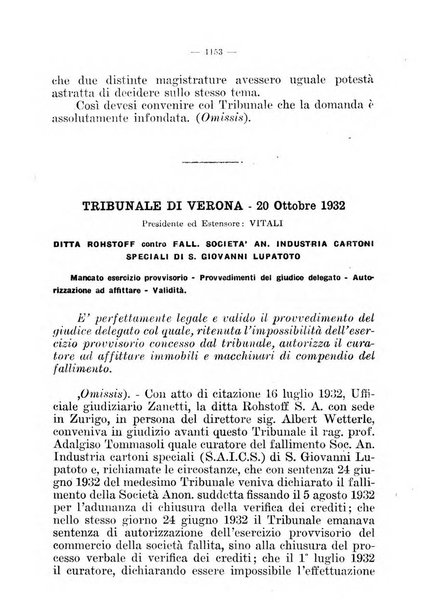 Il diritto fallimentare e delle società commerciali rivista di dottrina e giurisprudenza