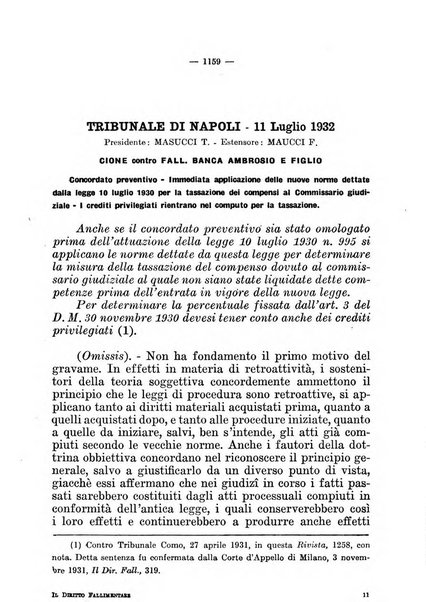 Il diritto fallimentare e delle società commerciali rivista di dottrina e giurisprudenza