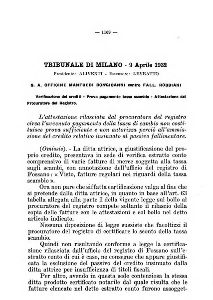 Il diritto fallimentare e delle società commerciali rivista di dottrina e giurisprudenza