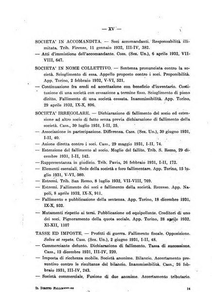 Il diritto fallimentare e delle società commerciali rivista di dottrina e giurisprudenza