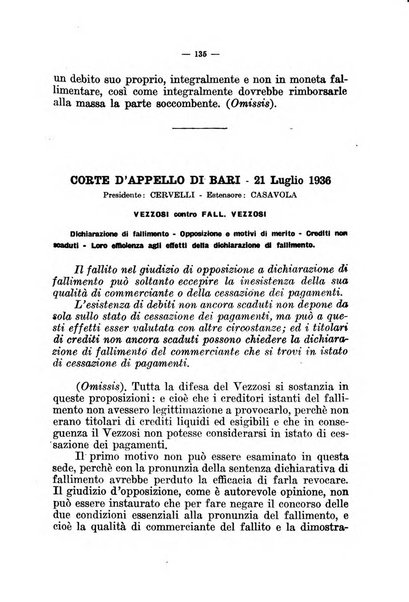 Il diritto fallimentare e delle società commerciali rivista di dottrina e giurisprudenza