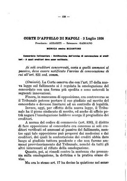 Il diritto fallimentare e delle società commerciali rivista di dottrina e giurisprudenza