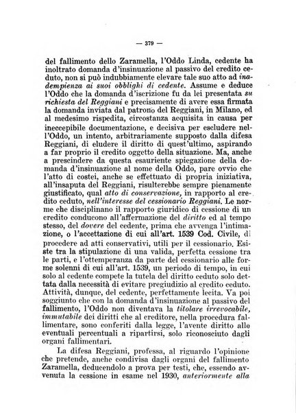 Il diritto fallimentare e delle società commerciali rivista di dottrina e giurisprudenza