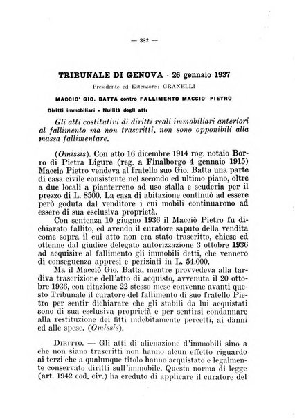 Il diritto fallimentare e delle società commerciali rivista di dottrina e giurisprudenza