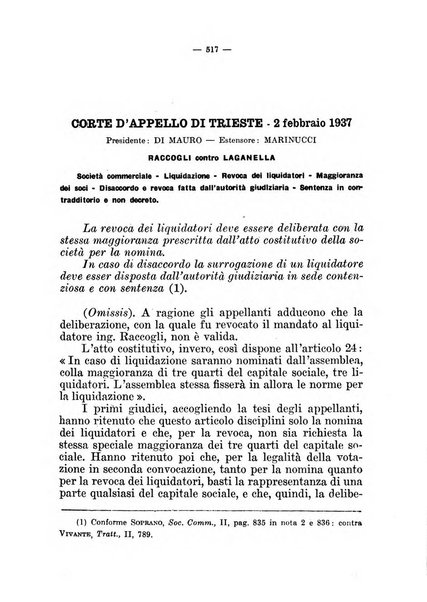 Il diritto fallimentare e delle società commerciali rivista di dottrina e giurisprudenza