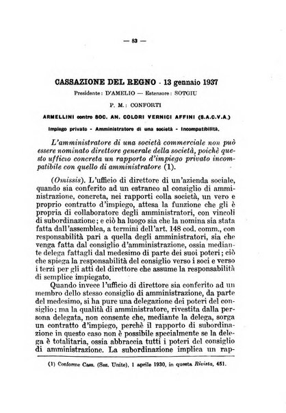 Il diritto fallimentare e delle società commerciali rivista di dottrina e giurisprudenza