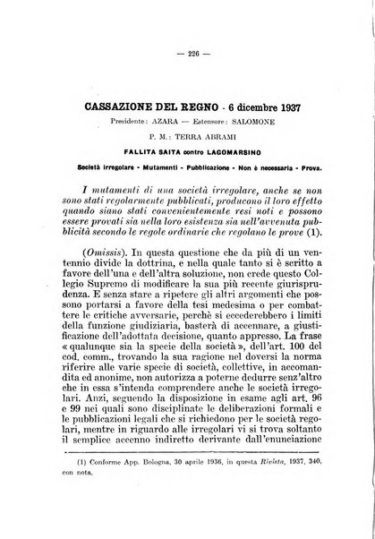 Il diritto fallimentare e delle società commerciali rivista di dottrina e giurisprudenza