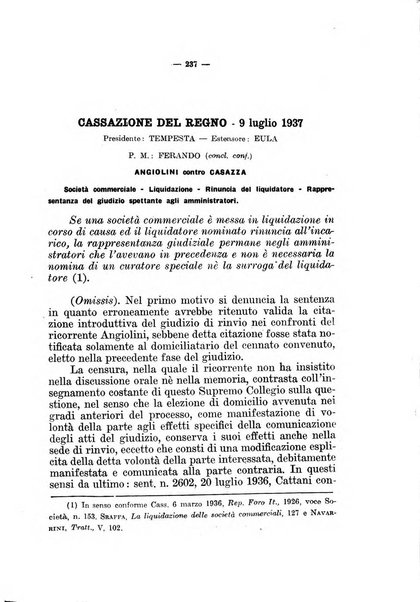 Il diritto fallimentare e delle società commerciali rivista di dottrina e giurisprudenza