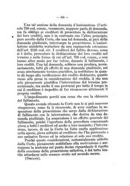 Il diritto fallimentare e delle società commerciali rivista di dottrina e giurisprudenza