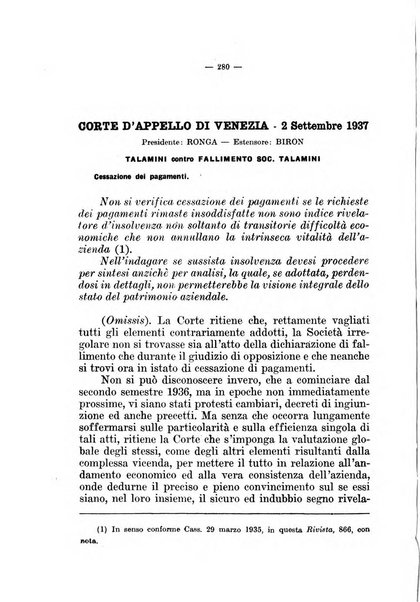 Il diritto fallimentare e delle società commerciali rivista di dottrina e giurisprudenza