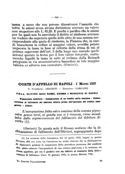 Il diritto fallimentare e delle società commerciali rivista di dottrina e giurisprudenza