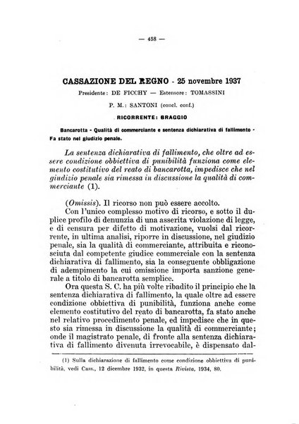 Il diritto fallimentare e delle società commerciali rivista di dottrina e giurisprudenza