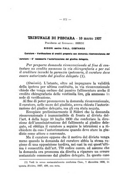 Il diritto fallimentare e delle società commerciali rivista di dottrina e giurisprudenza