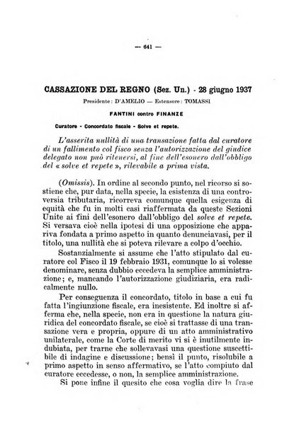 Il diritto fallimentare e delle società commerciali rivista di dottrina e giurisprudenza