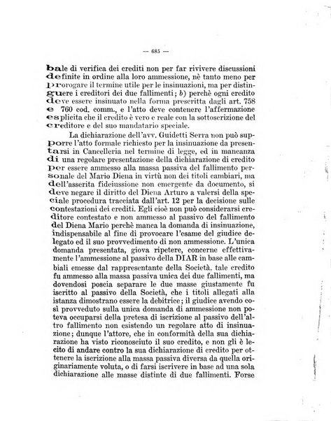 Il diritto fallimentare e delle società commerciali rivista di dottrina e giurisprudenza