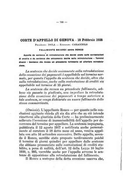 Il diritto fallimentare e delle società commerciali rivista di dottrina e giurisprudenza