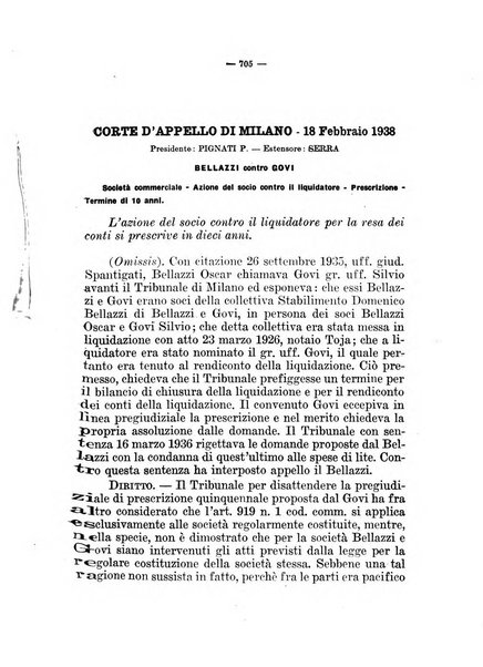 Il diritto fallimentare e delle società commerciali rivista di dottrina e giurisprudenza