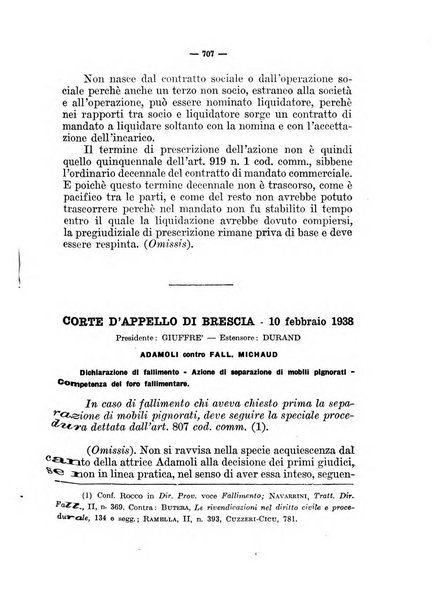 Il diritto fallimentare e delle società commerciali rivista di dottrina e giurisprudenza