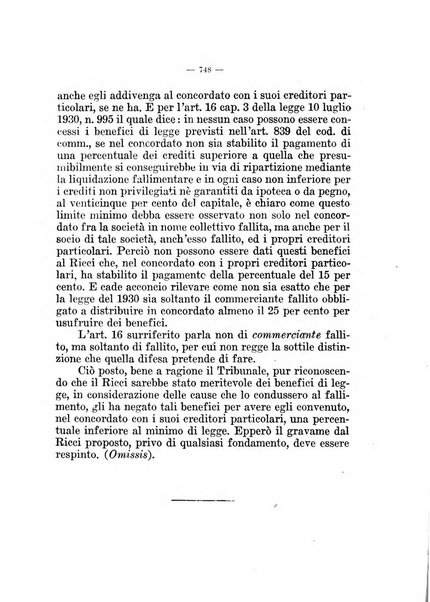 Il diritto fallimentare e delle società commerciali rivista di dottrina e giurisprudenza