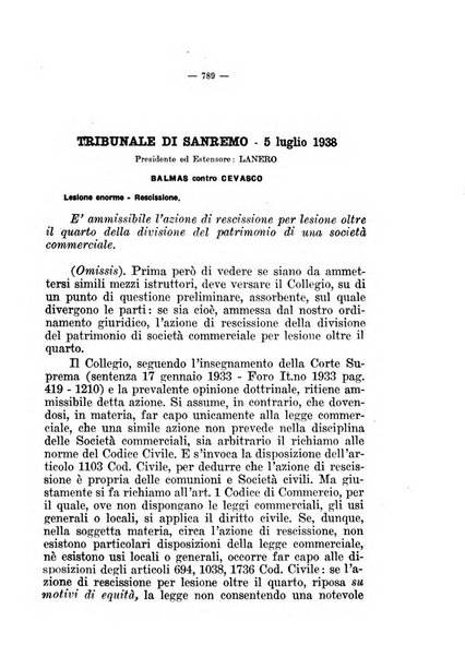 Il diritto fallimentare e delle società commerciali rivista di dottrina e giurisprudenza