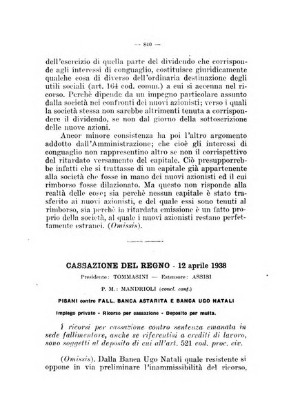 Il diritto fallimentare e delle società commerciali rivista di dottrina e giurisprudenza