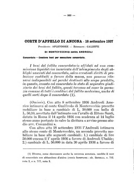 Il diritto fallimentare e delle società commerciali rivista di dottrina e giurisprudenza