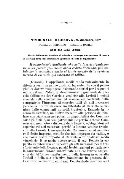 Il diritto fallimentare e delle società commerciali rivista di dottrina e giurisprudenza