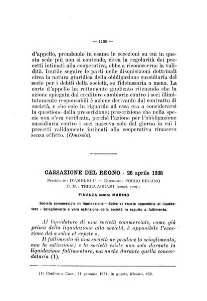 Il diritto fallimentare e delle società commerciali rivista di dottrina e giurisprudenza