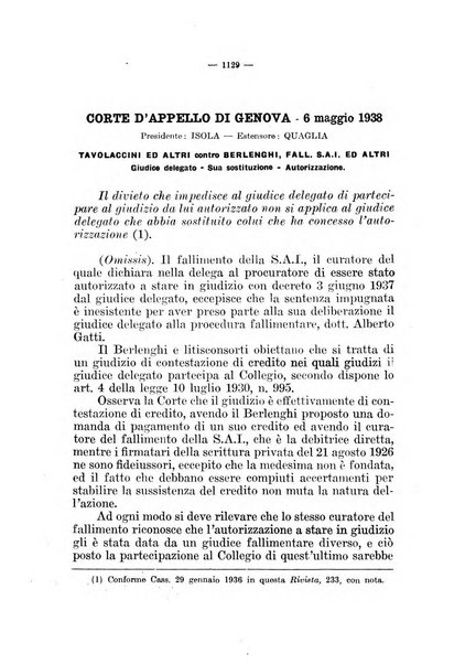 Il diritto fallimentare e delle società commerciali rivista di dottrina e giurisprudenza