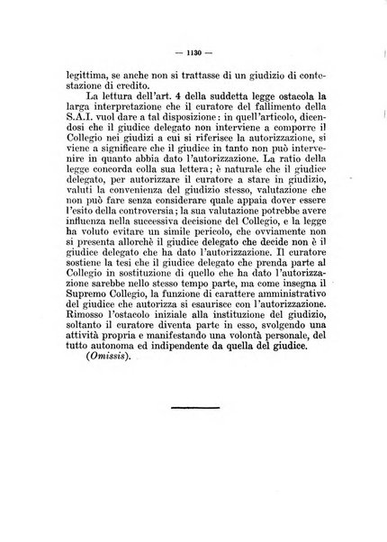 Il diritto fallimentare e delle società commerciali rivista di dottrina e giurisprudenza