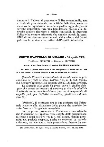 Il diritto fallimentare e delle società commerciali rivista di dottrina e giurisprudenza