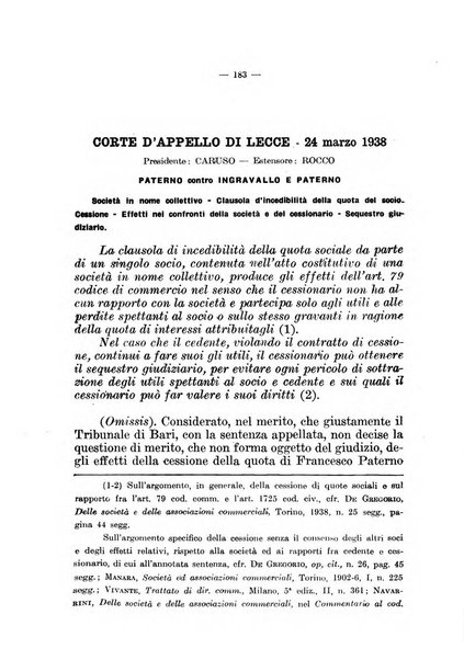 Il diritto fallimentare e delle società commerciali rivista di dottrina e giurisprudenza