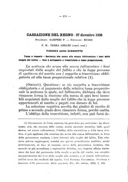 Il diritto fallimentare e delle società commerciali rivista di dottrina e giurisprudenza