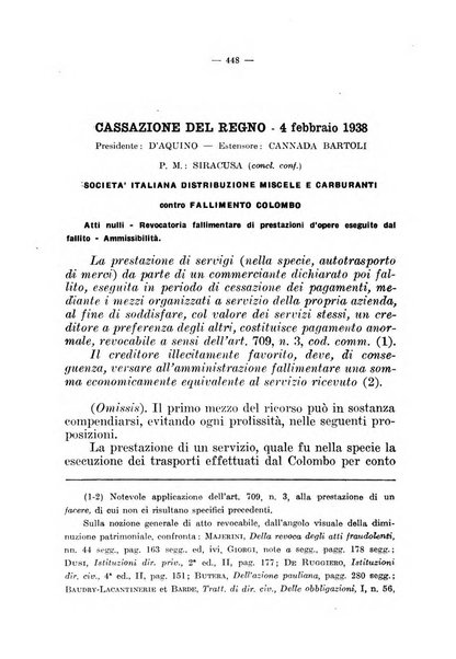 Il diritto fallimentare e delle società commerciali rivista di dottrina e giurisprudenza