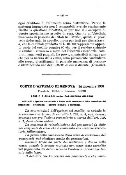 Il diritto fallimentare e delle società commerciali rivista di dottrina e giurisprudenza