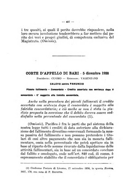 Il diritto fallimentare e delle società commerciali rivista di dottrina e giurisprudenza