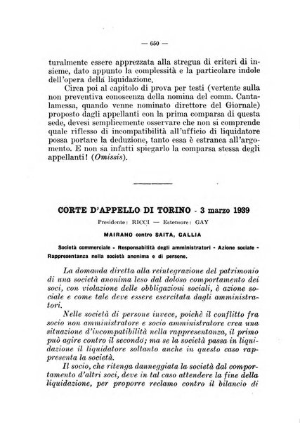 Il diritto fallimentare e delle società commerciali rivista di dottrina e giurisprudenza